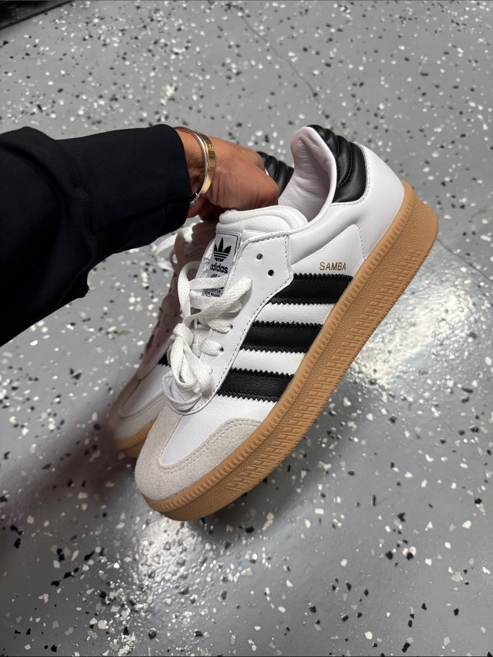 Adidas Samba XLG White Black - Picture 5 of 8